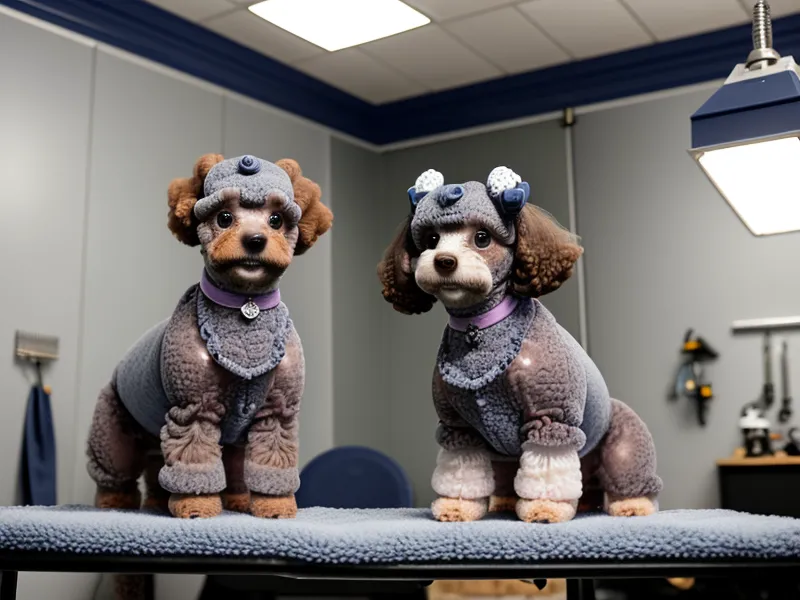 Medición del pecho de un perro para confeccionar ropa a medida