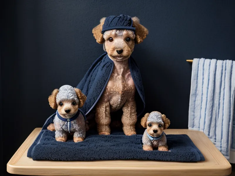 Mesa de peluquería canina organizada con herramientas listas para un manejo respetuoso y sin bozal