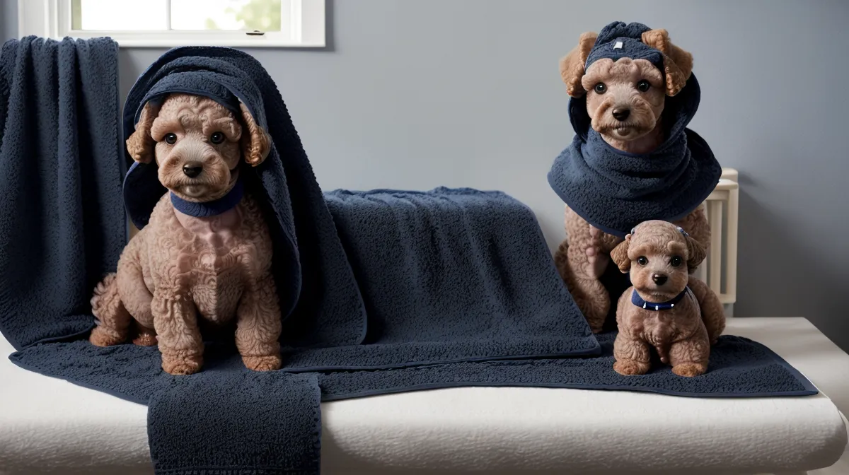 Marca personal de peluquería canina para atraer clientes premium: peluquera trabajando con un perro en su espacio.