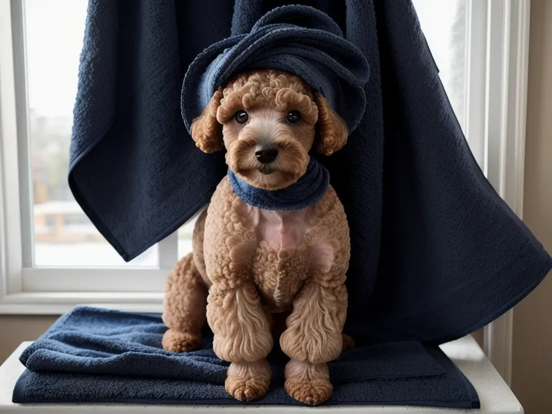 Pelo de perro sobre superficie de peluquería canina mostrando facilidad de limpieza