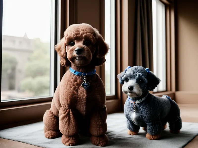 Espacio de trabajo con cursos online y patrones de costura para perros en peluquería canina