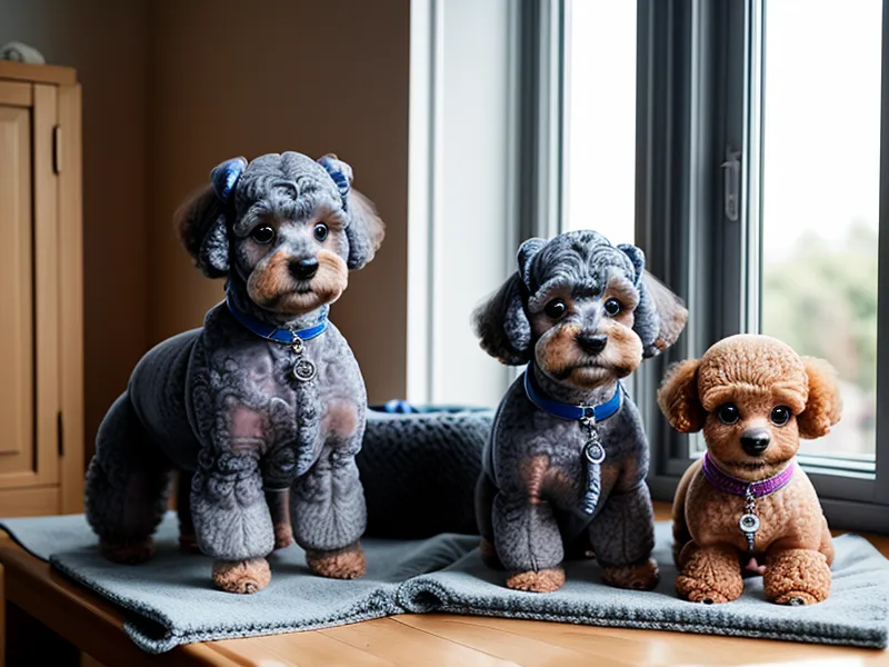 Kit de bozales ordenado por talle en la pared, parte de organizar un emprendimiento de mascotas desde casa.