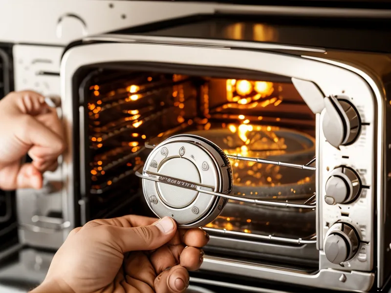 Ajuste de temperatura en horno eléctrico para repostería canina