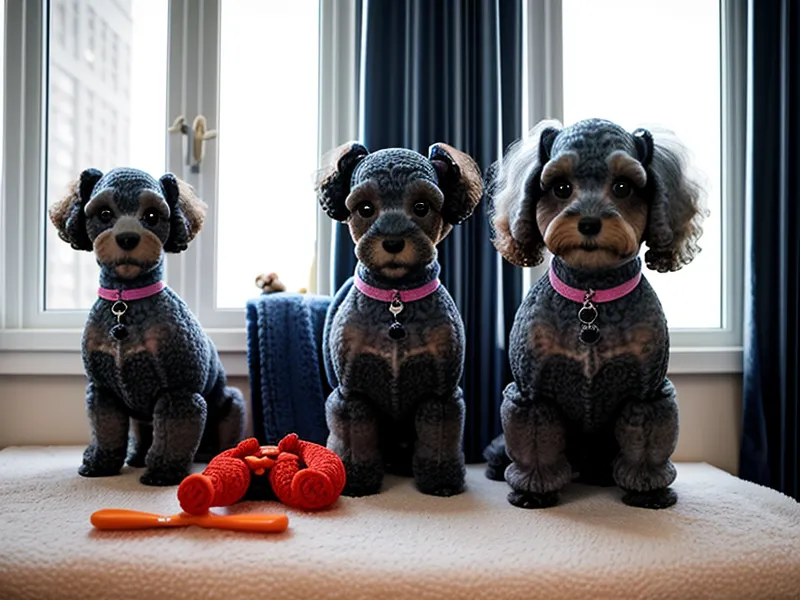 Curso online PETlados de peluquería canina abierto en una tablet, con módulos de higiene y manejo de productos