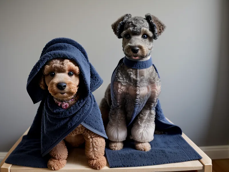 Chaleco para perro terminado con patrón profesional, ejemplo de costura de ropa para perros