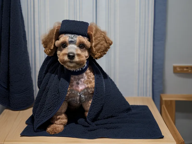 Shampoo para perros con piel delicada en una peluquería canina casera