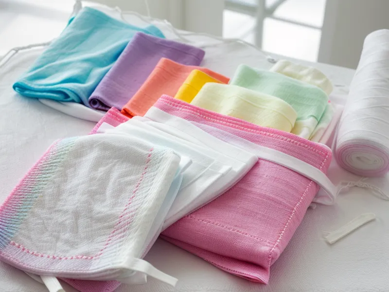 Gasas estériles y vendas cohesivas de colores listas para usar en mascotas.